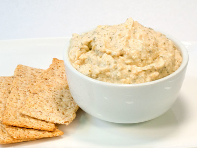 Poseidon's Hummus with Crackers